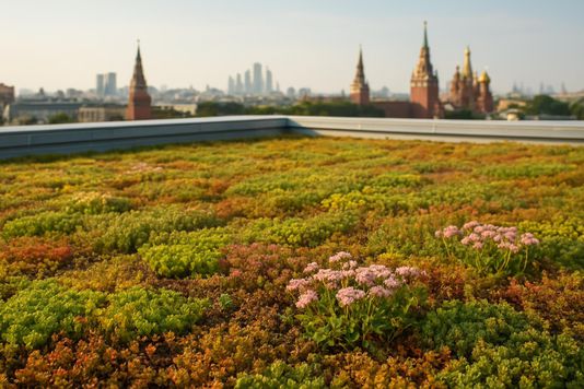 Растения для зеленой крыши в Москве: практическое руководство по выбору для экстенсивных кровель